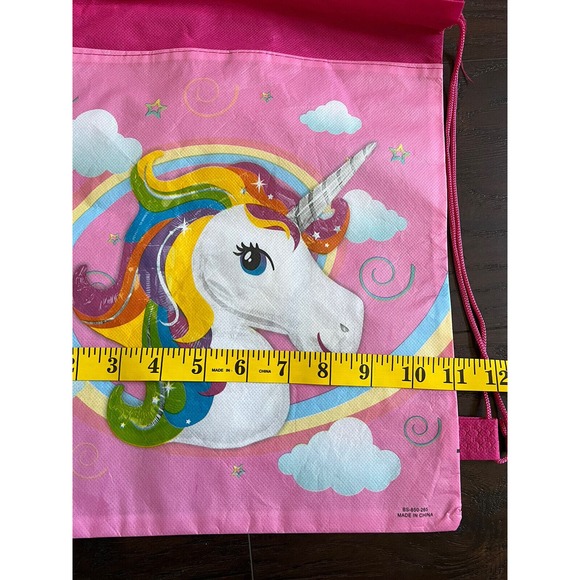 Lot 4 Unicorn Party Favors Bags Drawstring Gifts Bags For Kids Party Decoration - Picture 5 of 5